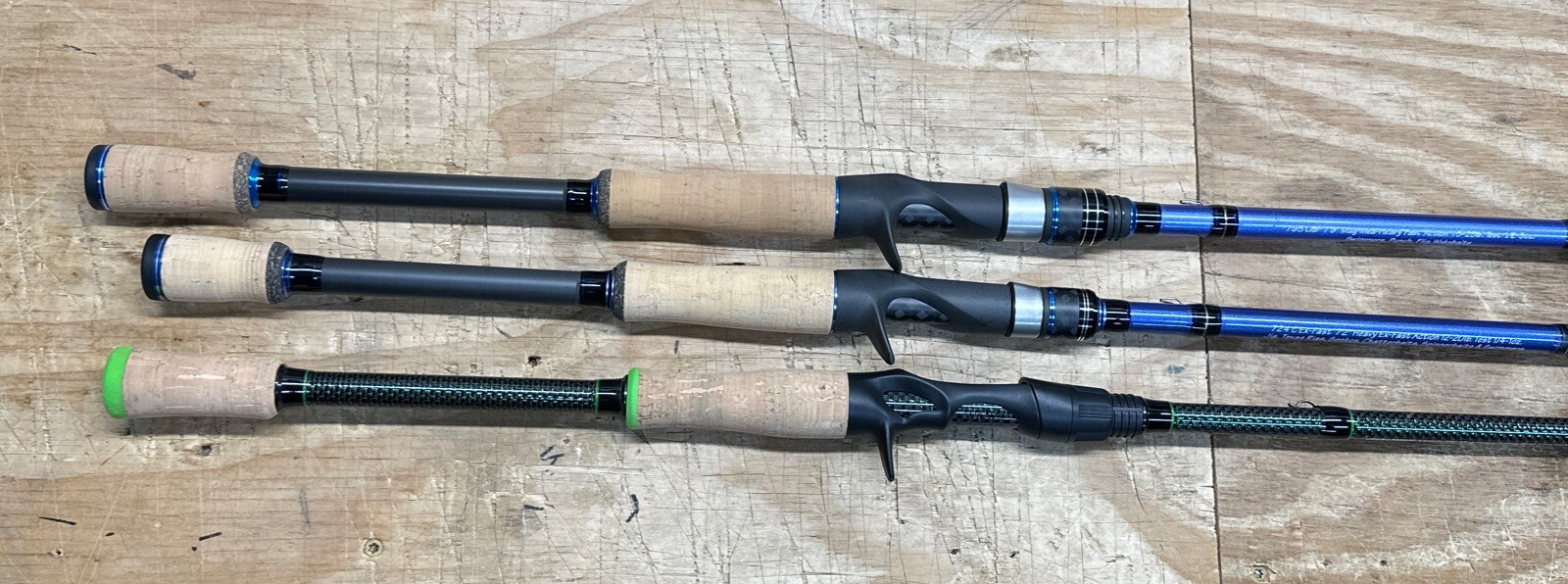 Powell Endurance 7’9”MagMH & 7’2”H and Halo KSII Elite 7’5”MH Bait