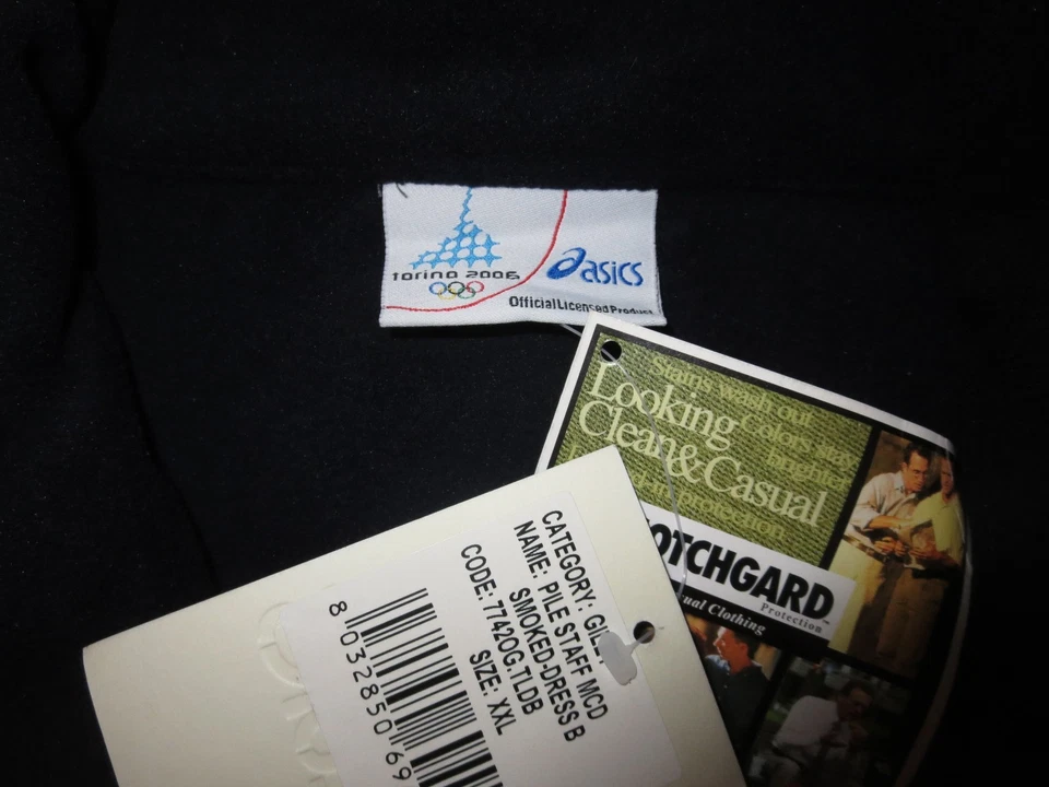 Torino 2006 Winter Olympics Asics Fleece Vest 2XL NEW Snowboarding team - Imagem 4 de 4