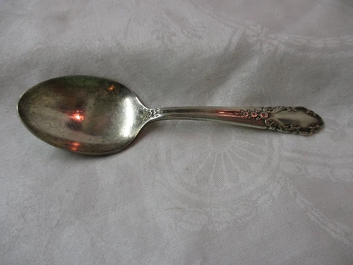 Vintage 1950 International Rogers Sterling Silver Baby Spoon Bridal Veil