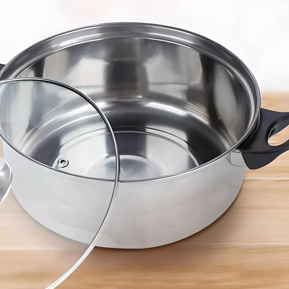 12-tlg Topfset Kochset Gas Halogen Ceran Kochtopfset Edelstahl Retoo - Bild 4 von 4