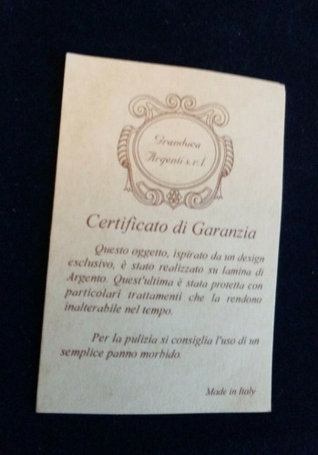 Icona Ovale Eva Donna Giovane Angelo Quadro Arte Sacra Lamina Argento 925% - Foto 3 di 6