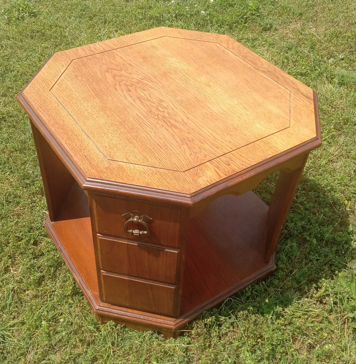 Octagon End Table In Antique Tables (1950-Now) for sale | eBay