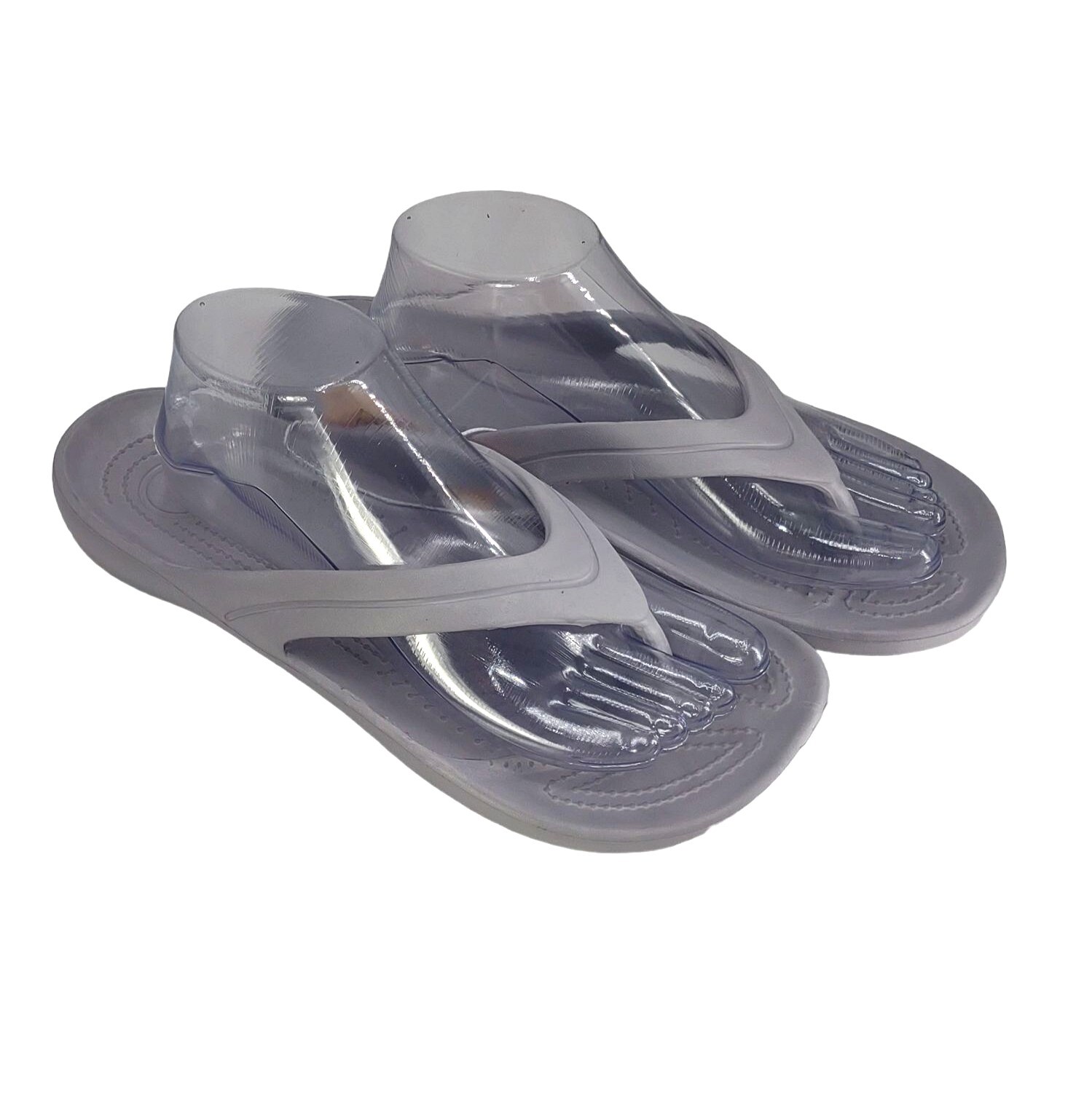 Temi Flip Flop Lightweight Casual Thong Sandal Shoes Grey Gray Women's Size  9 | eBay