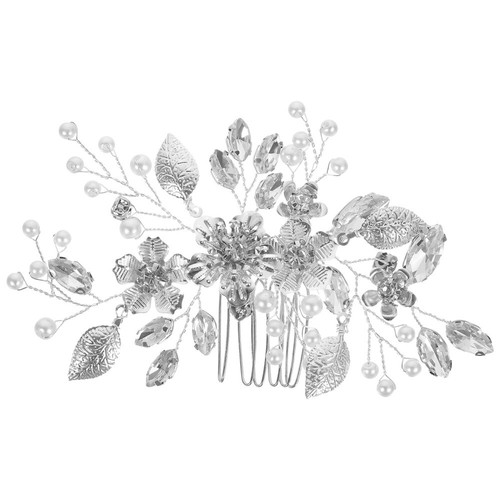 Braut Hochzeit Strass Haarkamm – Mit Faux Perlen & Schmetterling-Motiv – Eleganter Haarschmuck