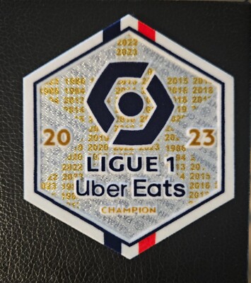 SOCCER JERSEY CHAMPIONS PATCH BADGE PSG LOSC LILLE LIGUE 1 MESSI