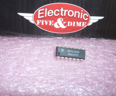 SN74LS93N Motorola Binary Counter Negative Edge Triggered  Up Direction PDIP1 IC