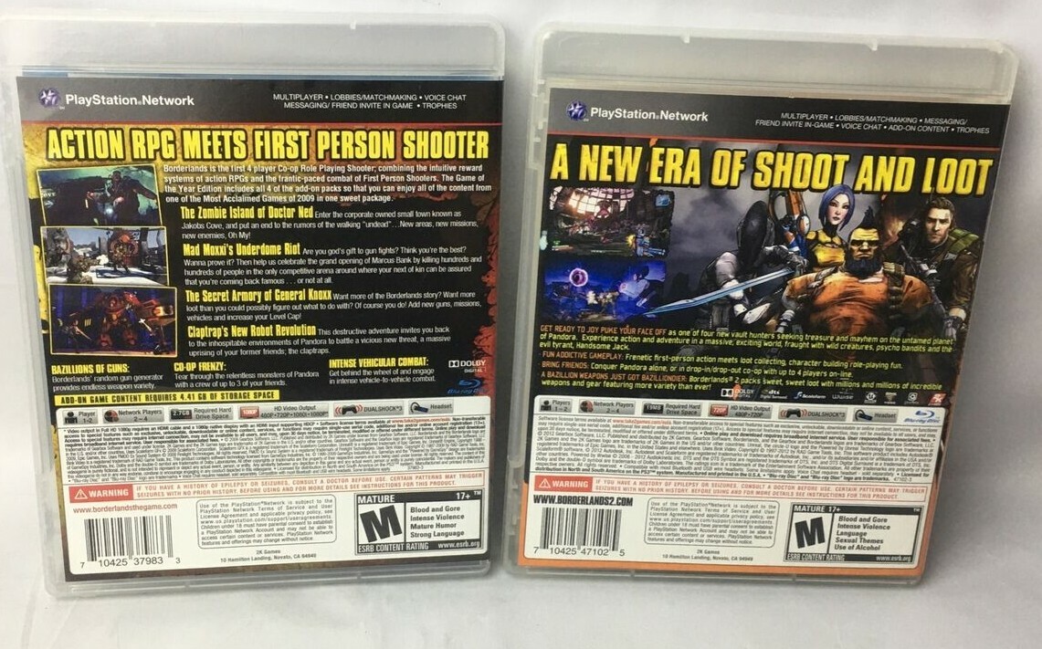 BORDERLANDS 2 PLAYSTATION 3 PS3 SONY PAL VF COMPLET BORDERLANDS 2 PLAYSTATION 3 PS3 SONY PAL VF COMPLET