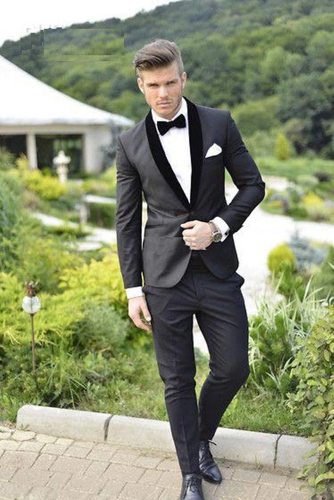 Skinny fit hotsell black tuxedo