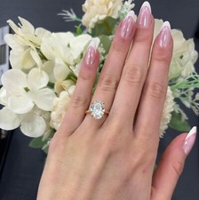 IGI 3.00Ct Lab Grown Oval Diamond Solitaire Ring 18K Yellow Gold E/VS