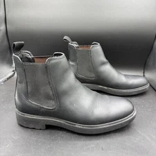 Frye and Co. Leather Chelsea Bowery Boots Ankle Pull On Black Mens Sz 8.5