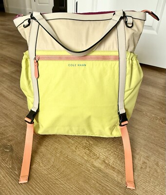 RARE Cole Haan Performance Grand Series Summer Lime Backpack 