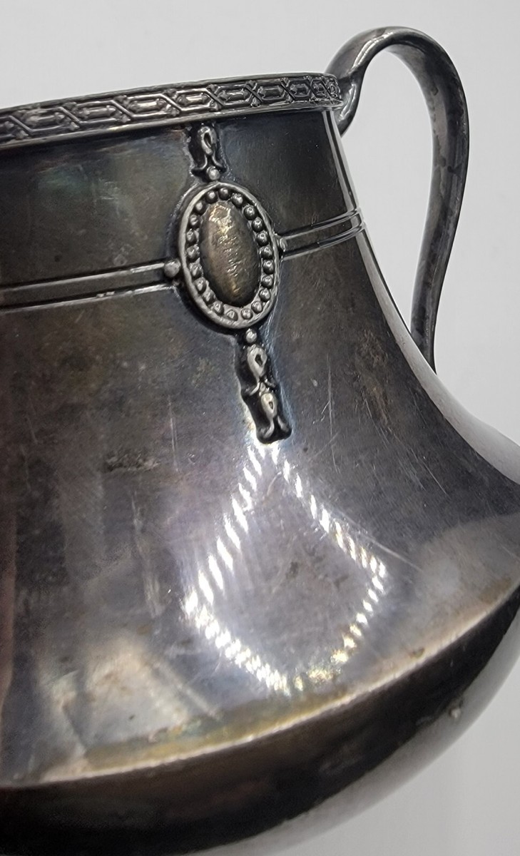 wallace bros silver co plate holloware sugar bowp antique early