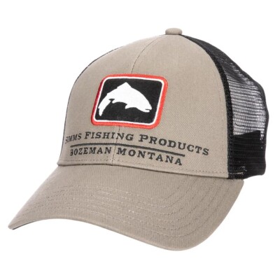 Casquette Camionneur Simms Fishing - Gris - Taille Ajustable - Pêche Mouche Homme