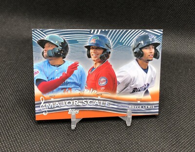 2021 Topps Royce Lewis MAJOR SCALE /25 ORANGE SSP Rookie Card No. MS-4  