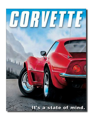 Schild Chevrolet Corvette Poster Stingray Poster US-Car 30 x 40 cm USA * 256