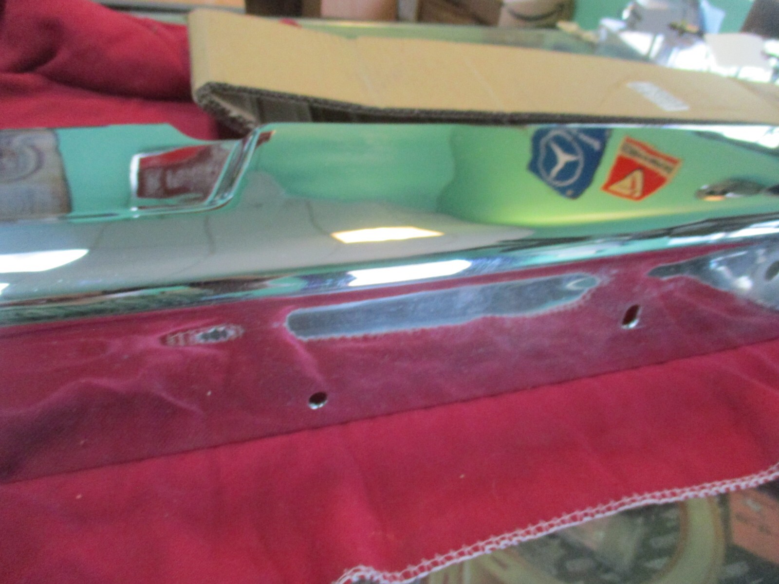 Rolls Royce Shadow II, Corniche, Bentley T2 front chrome bumper finisher UR19155