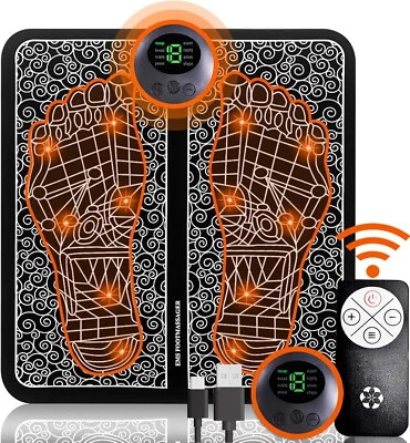 EMS FOOT MASSAGER ELECTRICAL MUSCLE STIMULATION CIRCULATION PAIN RELIEVE BY DYZI