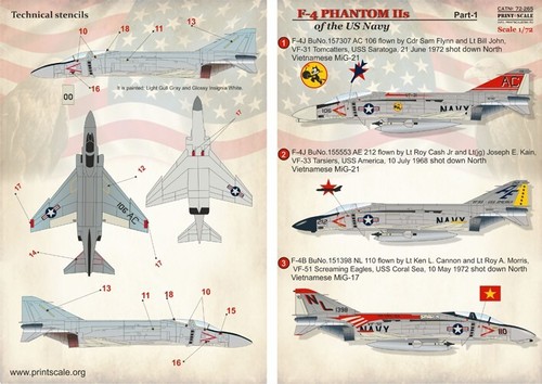 Calcomanía avión 1:72 Phantom F-4 NAVY parte 1 tobogán acuático calcomanías impresión escala 72-265 - Imagen 9 de 12