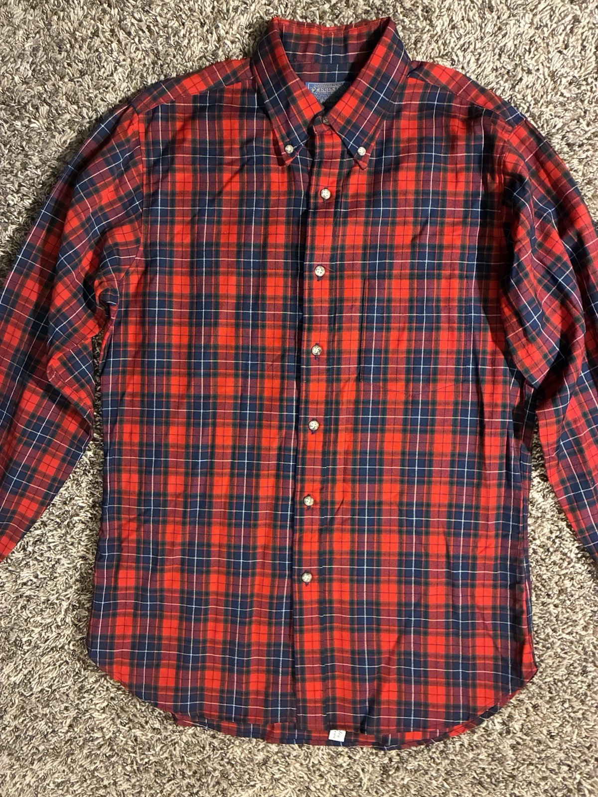 VTG Pendleton Long Sleeve Button Down Wool Shirt … - image 4