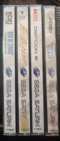 LOT 4 SEGA SATURN GAMES! COLLEGE SLAM, DEFCON 5, HI-OCTANE, HEIR OF ZONDOR! CIB!