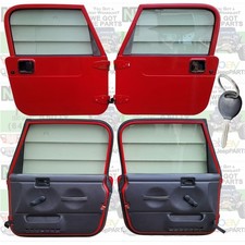 W Key Full Hard Doors 97-06 Jeep Wrangler Tj Door Flame Red Pr4 Agate