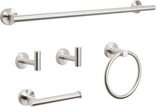 5 Pieces Bathroom Hardware Set SUS304 Thicken Stainless Steel-Towel Rack Kit