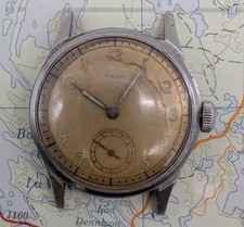 Vtg Tissot Champagne Tropical Military Dial Mechanical Men's Watch - For Repair