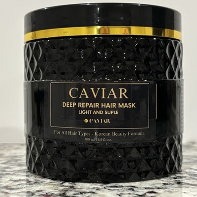 Caviar Korean Beauty Formula Deep Repair Hair Mask 16.9 Ounces 
