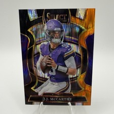 Panini 2025 Select J.J. McCarthy #63 Prizm Concourse Minnesota Vikings Football