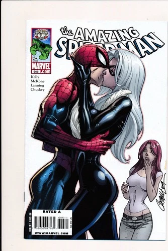 Amazing Spider-Man #606 Marvel 2009 J. Scott Campbell Black Cat NM