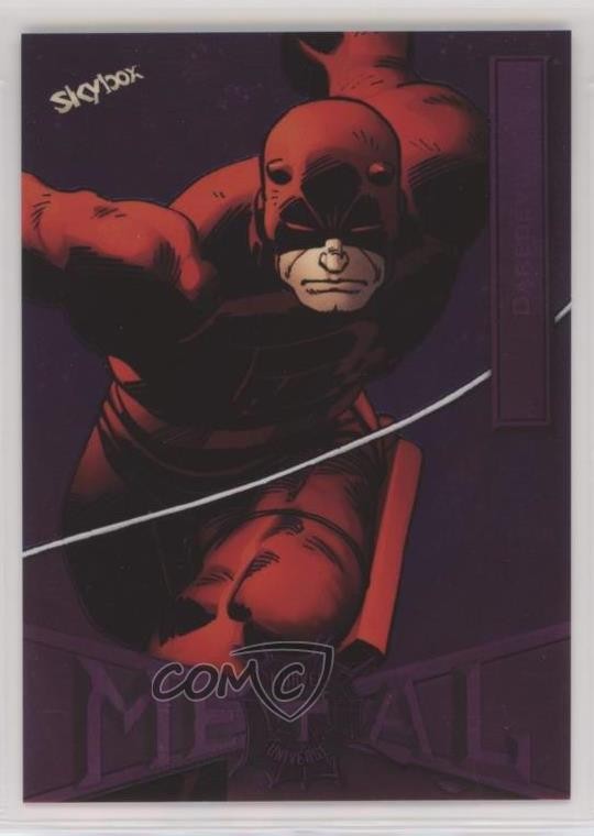 2022 Marvel Metal Universe Spider-Man Pink Light FX 55/75 Daredevil #21 aa7