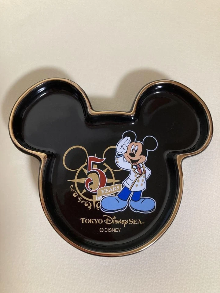 Tokyo Disney Sea 5th Anniversary Cup & Saucer Set Black Mickey Mouse Tableware - Image 4 of 4
