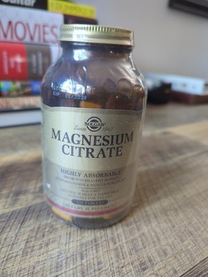 Solgar Magnesium Citrate 120 Tablets - Exp 5/28