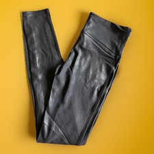 Spanx Faux Leather Leggings Black Women s Size Medium 21748