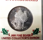 1994 Merry Christmas, 20 Grams 999 Silver Holiday Round, 20 Grams,
