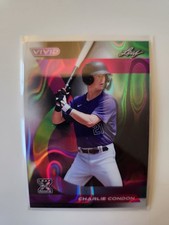 2024 Leaf Vivid #81 Charlie Condon Base Prismatic Black Raywave Refractor 2/5