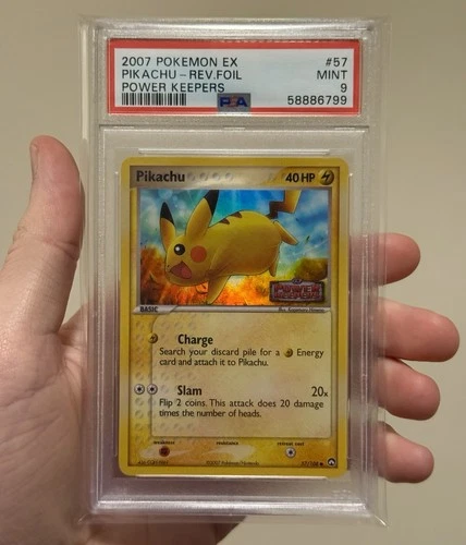 Pokémon Pikachu Reverse 57/108 Ex Power Keepers 2007 Psa 9 ( Pop 109 )