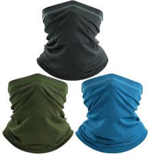 Cooling Fishing Neck Gaiter UPF 50 UV Sun Protection Face Mask for Men  Women