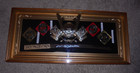VINTAGE 3D SAMURAI HUGE PICTURE DISPLAY WITH WOODEN FRAME — photo 1