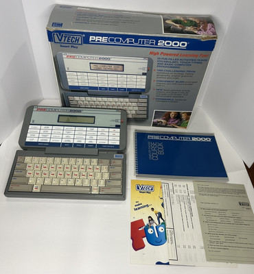 Vtech Precomputer 2000 Eletronic Learning Toy Vintage Smart Play Tested Works