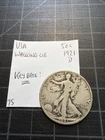 USA Silver Walking Liberty Half Dollar 1921 D Denver Key Date!