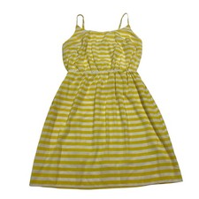 Old Navy | Yellow & White Striped Sleeveless Above Knee Dress | Women’s Size M