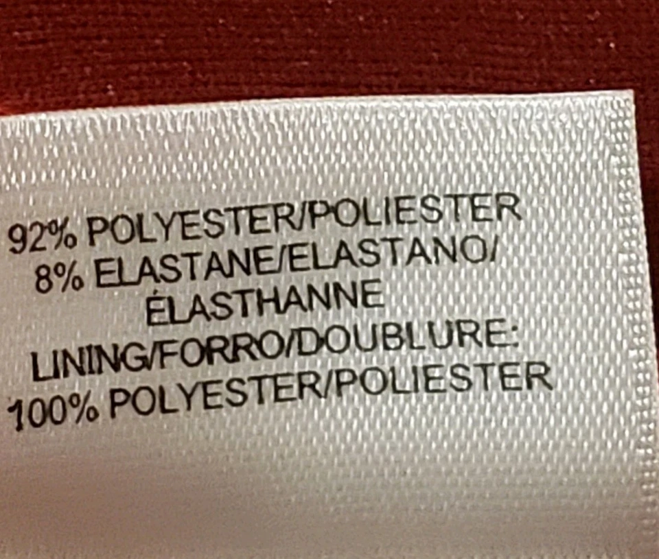 Vestido Vaina Anne Klein Para Mujer Imitación Gamuza Rojo Talla 14 Nuevo Con Etiquetas Foto 4 de 4