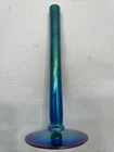 Steuben Frederick Carder era blue aurene art glass stick vase Aurene 2956 6”