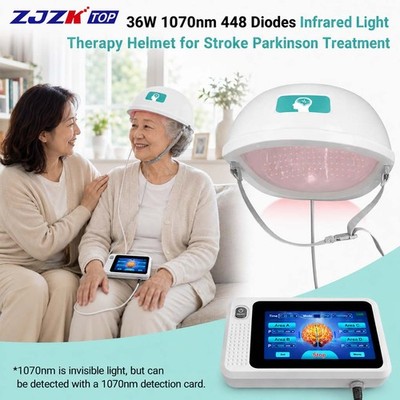 1070nm Near Infrared Brain Health Helmet for Neurorehabilitation 4 Zones Control