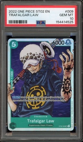 One Piece CCG Trafalgar Law ST02-009 PSA 10 Gem Mint