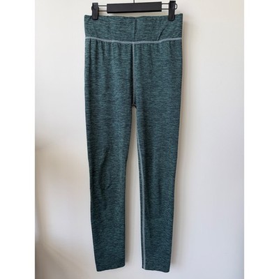 Yoga by Indiska Women Leggings Medium Green Heather High Rise Stretch Activewear