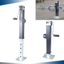 7000lbs Heavy-Duty Square Trailer Jack Sidewind Drop Leg 15" Travel Weld-On