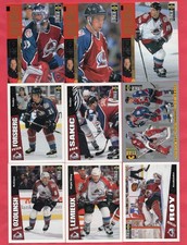 1996-97 Collectors Choice Colorado Avalanche Team Set 15 cards, Joe Sakic, Roy