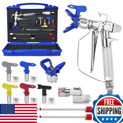 Dent-De-Lion 16 Pcs Airless Paint Sprayer Gun Kit 3600 Psi High Airless Paint